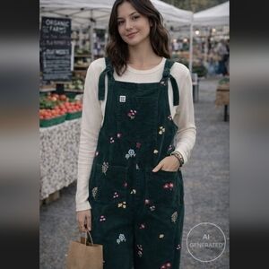Lucy & Yak Forest Green Corduroy Garment Label